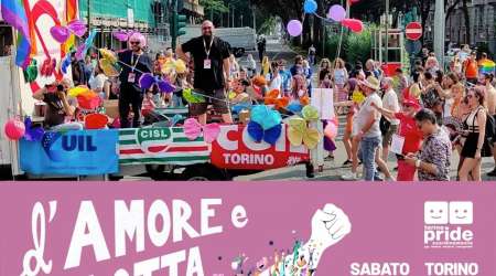 CGIL, CISL e UIL Torino sottoscrivono il documento del Torino Pride del 15/06