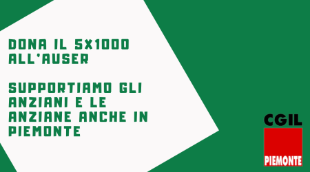 Dona il 5x1000 all'Auser: sosteniamo le attività di supporto ad anziani/e anche in Piemonte