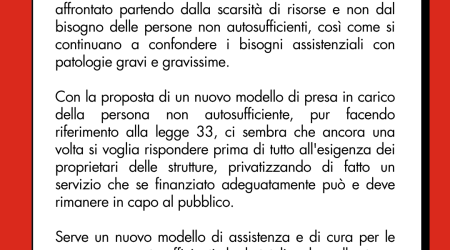 Dopo la privatizzazione delle RSA si vuole affidare ai privati anche l'assistenza domiciliare