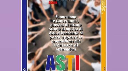 Ad Asti un concerto per il lavoro: il 16 giugno scuole di musica in Piazza Statuto per i referendum