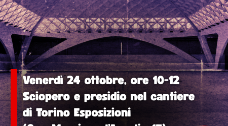 Andy Mwachoko: venerd&igrave; 24 ottobre sciopero e presidio dalle 10:00 alle 12:00 al cantiere di Torino Esposizioni&nbsp;