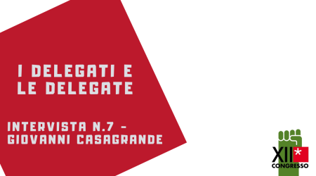 I delegati delle categorie: Giovanni Casagrande, Fillea