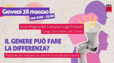 Il Genere può fare la differenza? Assemblea regionale delegate CGIL