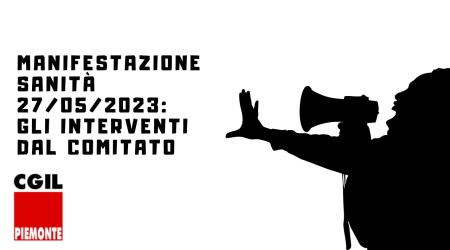 Manifestazione sulla sanità, 27 maggio: gli interventi dal comitato